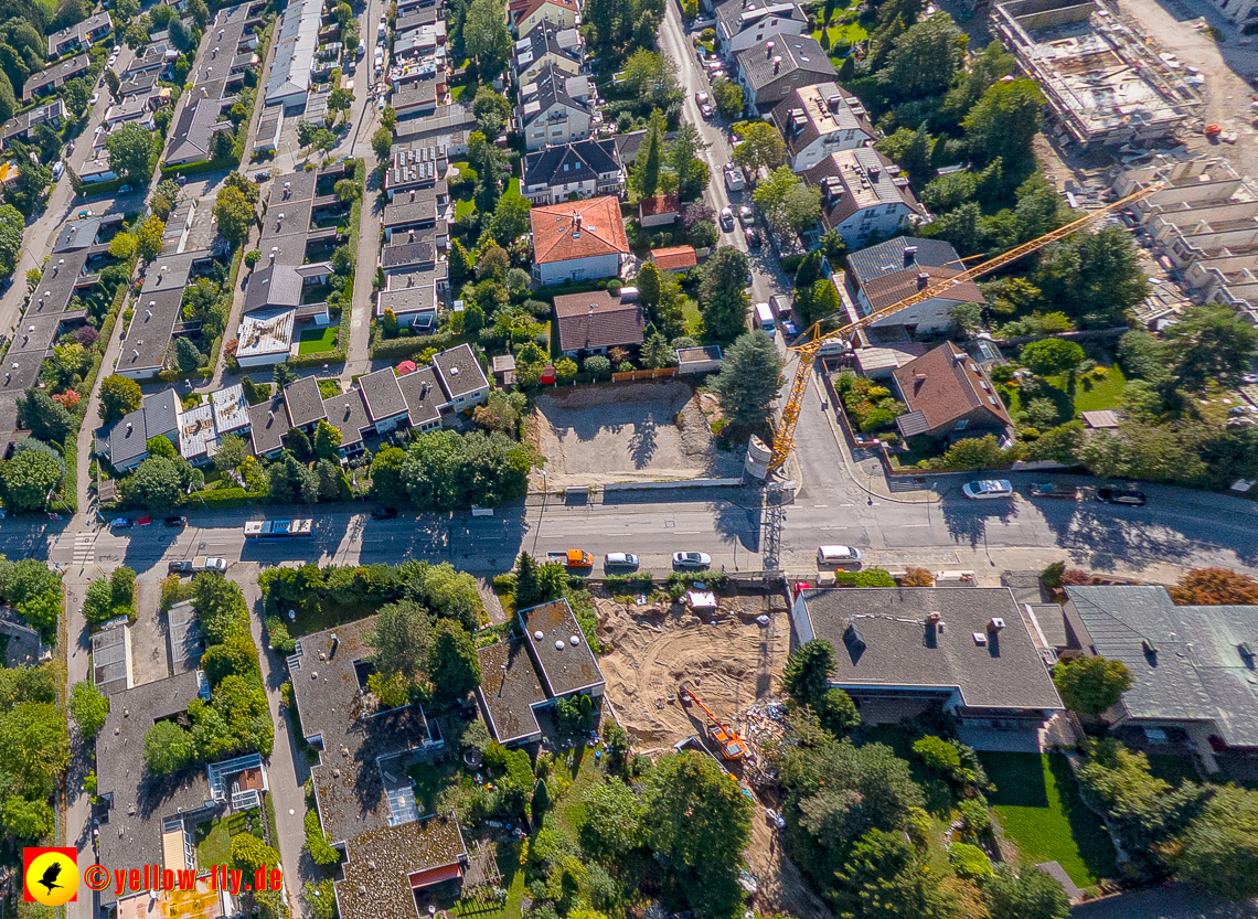 02.09.2022 - Baustelle Grundschule am Karl-Marx-Ring und Villa in der Niederalmstraße 16 in Neuperlach